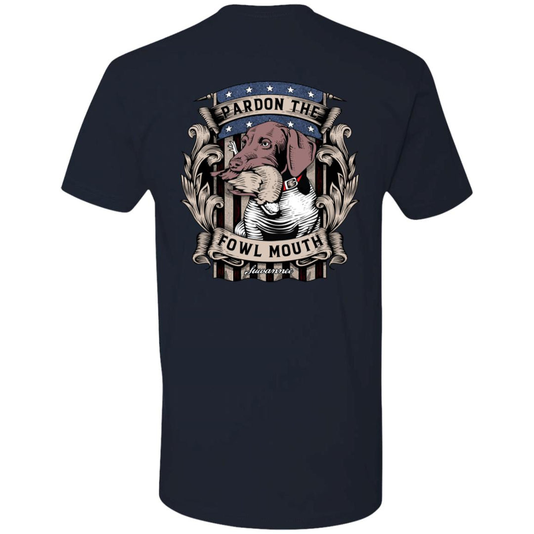 Pardon The Fowl Mouth™ Quail :: Mens SS Tshirt :: Fowl Language™